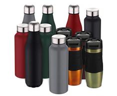 Bergner Mug Isotherme en Acier Inoxydable Walking Anywhere 750 ML Gris