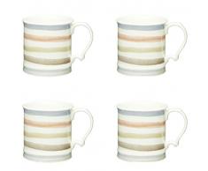 Kitchen Craft Classic Collection Lot de 4 Tasses en céramique Style Vintage 350 ML