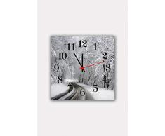 Bonamaison Horloge Murale en MDF, Multicolore, 30 x 30 cm