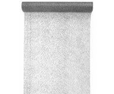 Santex 70293 Chemin de Table avec Rayure Pailleté Argent