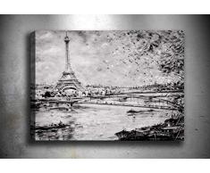 Bonamaison Peinture sur toile, multicolore, 30 x 40 cm - ConÃ§u et fabriquÃ© en Turquie