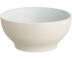 Alessi Dc03/54 Wy Tonale Petit Bol en CÃ©ramique Stoneware, White Yellow, Set de 4 PiÃ¨ces
