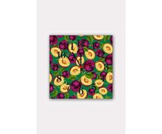 Bonamaison Horloge Murale en MDF, Multicolore, 30 x 30 cm