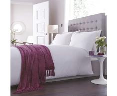 Charlotte Thomas - Plaid en Tissu Chenille - Prune - 150 x 200 cm