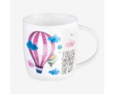 LEGAMI Liens aphorisme Bonjour Mug, Multicolore, 9Â x 9Â x 8Â cm Follow Your Dreams 9x9x8 cm Multicolore