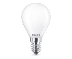 Philips ampoule LED Sphérique E14 2.2W Equivalent 25W Verre Blanc chaud