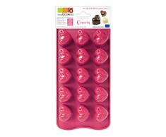 ScrapCooking 6730 Moule Choco CÅurs, Silicone, Rose, 25 x 11 x 2,5 cm