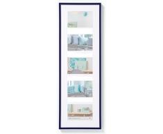 Walther, New Lifestyle; Cadre en Plastique pour 3 Photos, 24.1x73.2 cm, Bleu