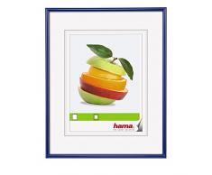 Hama Cadre photo en plastique Sevilla (taille du Cadre de 28 x 35 cm avec bordure de 9 mm x 17 mm, pour une photo de 18 x 24 cm) Bleu