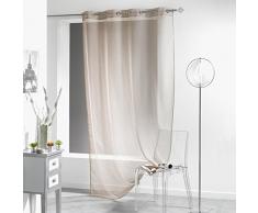 douceur dintÃ©rieur panneau a oeillets 140x240 cm voile sable lissea taupe