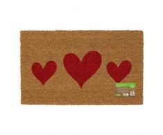 JVL Paillasson en Fibre de Coco avec Envers en Latex, Latex Fibre de Coco., Marron, Taille Unique