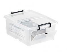 CEP Boîte de rangement à ouVerture frontale 20L (en sachet) HW695 Cristal