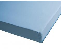 San Carlos Combicolor - Drap Housse pour lit 190x135x1 cm Bleu