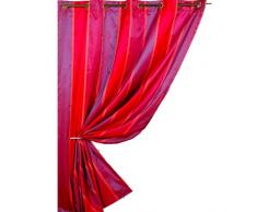 HomeMaison HM6986299 Panneau Ameublement Taffetas Charlette Prune/Bordeaux 150 x 260 cm