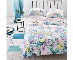 Designers Guild - Viola Housse de Couette Satin de Coton Heather 220 x 240 cm