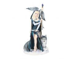 Nemesis Now Arcana The Shaman Ruth Thompson Figurine 38 cm Bleu Taille 21 cm