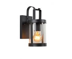 Lucide LINDELO - Applique murale ExtÃ©rieur - IP23 - Noir