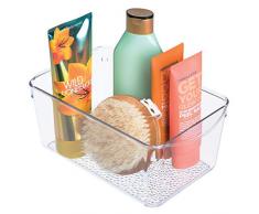 iDesign organisateur maquillage, cube de rangement en plastique pour produits cosmÃ©tiques et de beautÃ©, parfait comme rangement cosmÃ©tiques, transparent