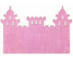 Aratextil ChÃ¢teau Tapis Enfant, Coton, Rose, 120Â x 160Â cm