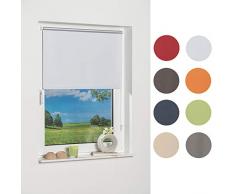 K-Home Klemmfix Mini Store occultant, Tissu, WeiÃ, 100 x 150 cm