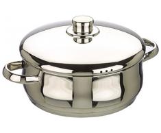 Ibili 662028 Oslo Faitout BombÃ© avec couvercle Inox 28 cm