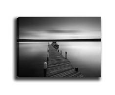 Bonamaison Peinture sur toile, multicolore, 50 x 70 cm - Conçu et fabriqué en Turquie