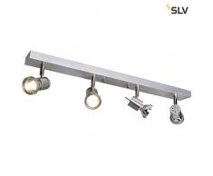 SLV Spot, Aluminium, Aluminium brossÃ©, 4-flammig, GU10 230volts