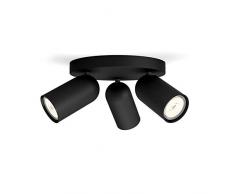 Philips myLiving PONGEE Spot lumineux Ã LED Noir GU10 3 LED 220-240 V