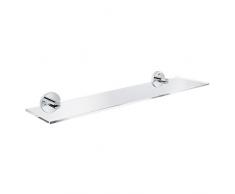 GROHE Essentials 40799001 Tablette murale en verre et metal 530mm Argenté