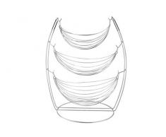 Apollo Housewares Ltd, uk home, APOFO CHR Swing Corbeille à Fruits 3, Chrome, Argent, 48 x 33 x 48 cm