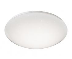 Honsel 23244 Plafonnier RÃ©sine Acrylique, 18.5 W, weiÃ glÃ¤nzend mit sterndekor, 36 x 36 x 0.01 cm