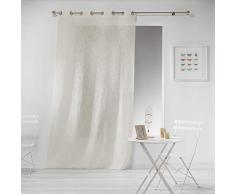 douceur dintÃ©rieur panneau a oeillets 140x280 cm effet lin haltona naturel