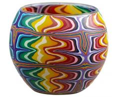 Him CC01 photophore Verre Arc en Ciel, Multicolore