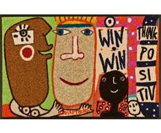 Wash+Dry - Tapis Think Positiv 50x75, Coloré