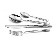 Albert de Thiers 779910 MENAGERE INOX 24 Pieces TALI, Acier Inoxydable, Argent, 16,5 x 7 x 26 cm