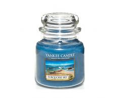 Yankee Candle Bougie en pot Turquoise Sky, bleu, Taille M