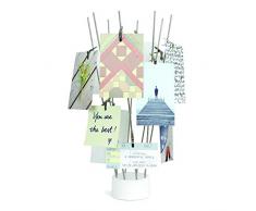 UMBRA Fotofan Desktop. Arbre à photos de bureau Fotofan. 16 pinces nickel. 10x10x47cm.