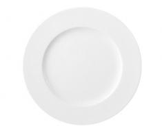 H&H Planet Ronde Assiette en Porcelaine, Blanc, 32Â cm