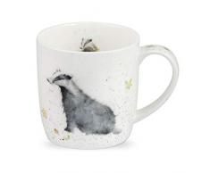 Wrendale par Royal Worcester Tasse Simple Motif Blaireau des campagnes