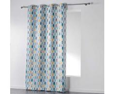 douceur dintÃ©rieur rideau a oeillets 140x260 cm polyester palpito blanc