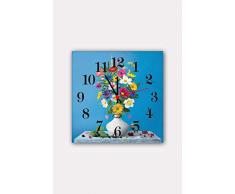 Bonamaison Horloge Murale en MDF, Multicolore, 30 x 30 cm