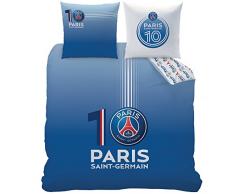 PSG Housse de Couette, Coton, Bleu, 240x220 cm