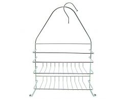 MSV 140719 Serviteur de Douche INOX 26.5 x 10.5 x 40 cm, Acier Inoxydable, MÃ©tal