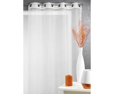 HomeMaison Voilage en Organza Fantaisie Effet rÃ©sille, 100% PolyesterÂ , Piment