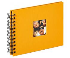 Walther Album Photo à Spirales Fun Design MaS Album Photo, Structure Couverture, Jaune, 25  X 17  cm