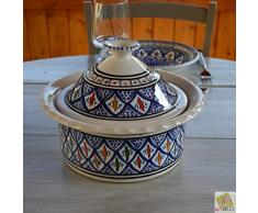 Cocotte Querouana Bakir bleu - D 25 cm