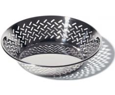 A di Alessi 5021/25 Corbeille à fruits ronde ajourée en acier inoxidable 18/10