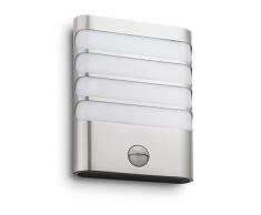 Philips luminaire extérieur LED applique avec détection Raccoon inox