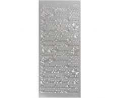 Creativ Company Autocollants, feuille 10x23 cm, or, HyvÃ Â¤Ã Â¤ Joulua, 5 feuille