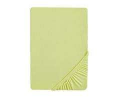 Biberna 77144 Drap housse en jersey stretch, selon Oeko-Tex Standard 100, env. 60 x 120 cm Ã 70 x 140 cm, Vert (PistaziengrÃ¼n)